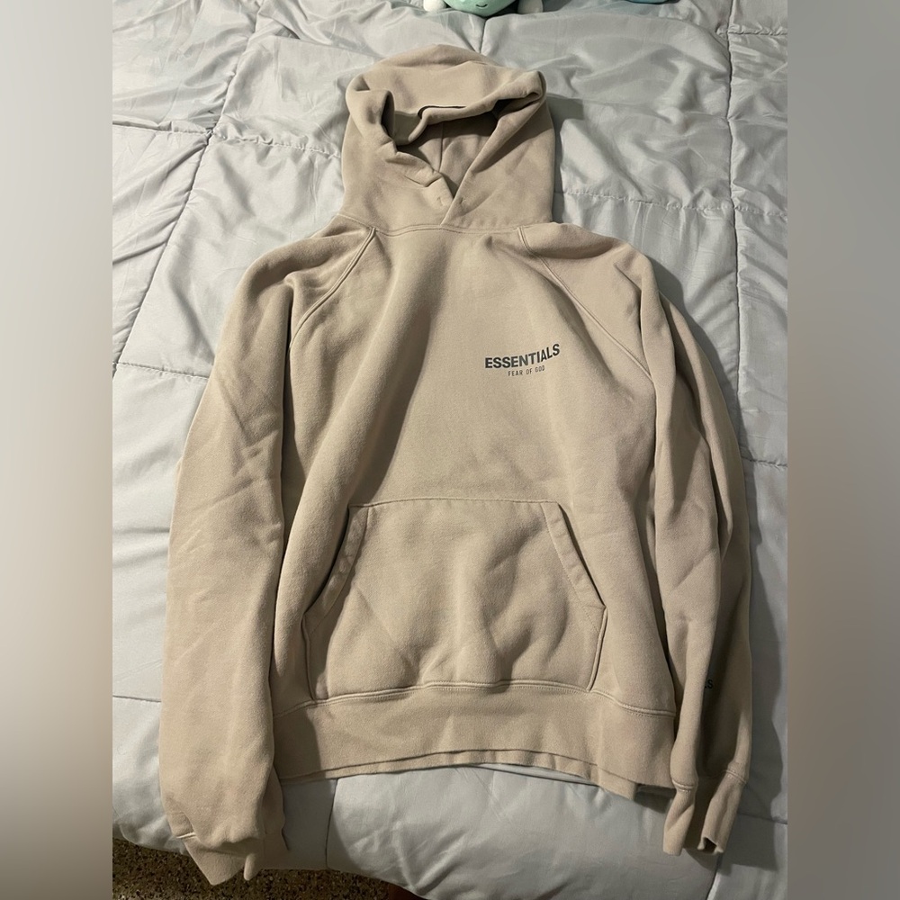 Essentials Fear of God Hoodie tan size M
